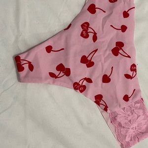 PINK cherry thong seamless